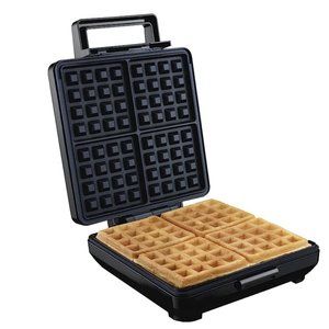 Proctor Silex 4-Slice Non-Stick Belgian Waffle Maker with Indicator Lights.